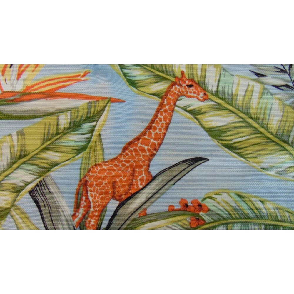 Nwt Ann Taylor Tropical Safari Pencil Skirt 12 Blue Lined Monkey Giraffe Jungle - Picture 10 of 11